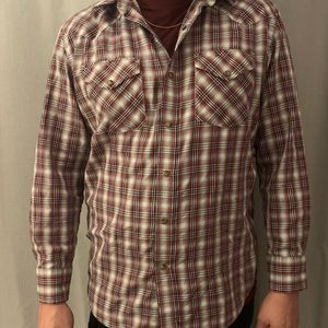 Pendleton Men's Long Sleeve Snap Front Classic-Fit Frontier Western Shirt Size M